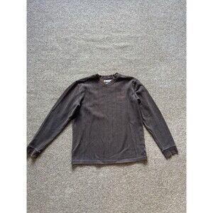 Columbia Men's Knit Pullover Sweater V-Neck Brown Long Sleeve Size M